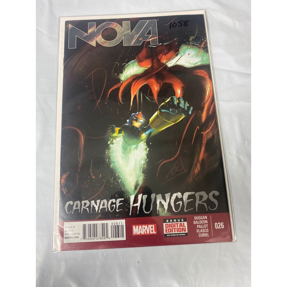 Marvel Nova 26‎ Carnage Hungers Gerry Duggan David Baldeon Modern Age Comic 2015